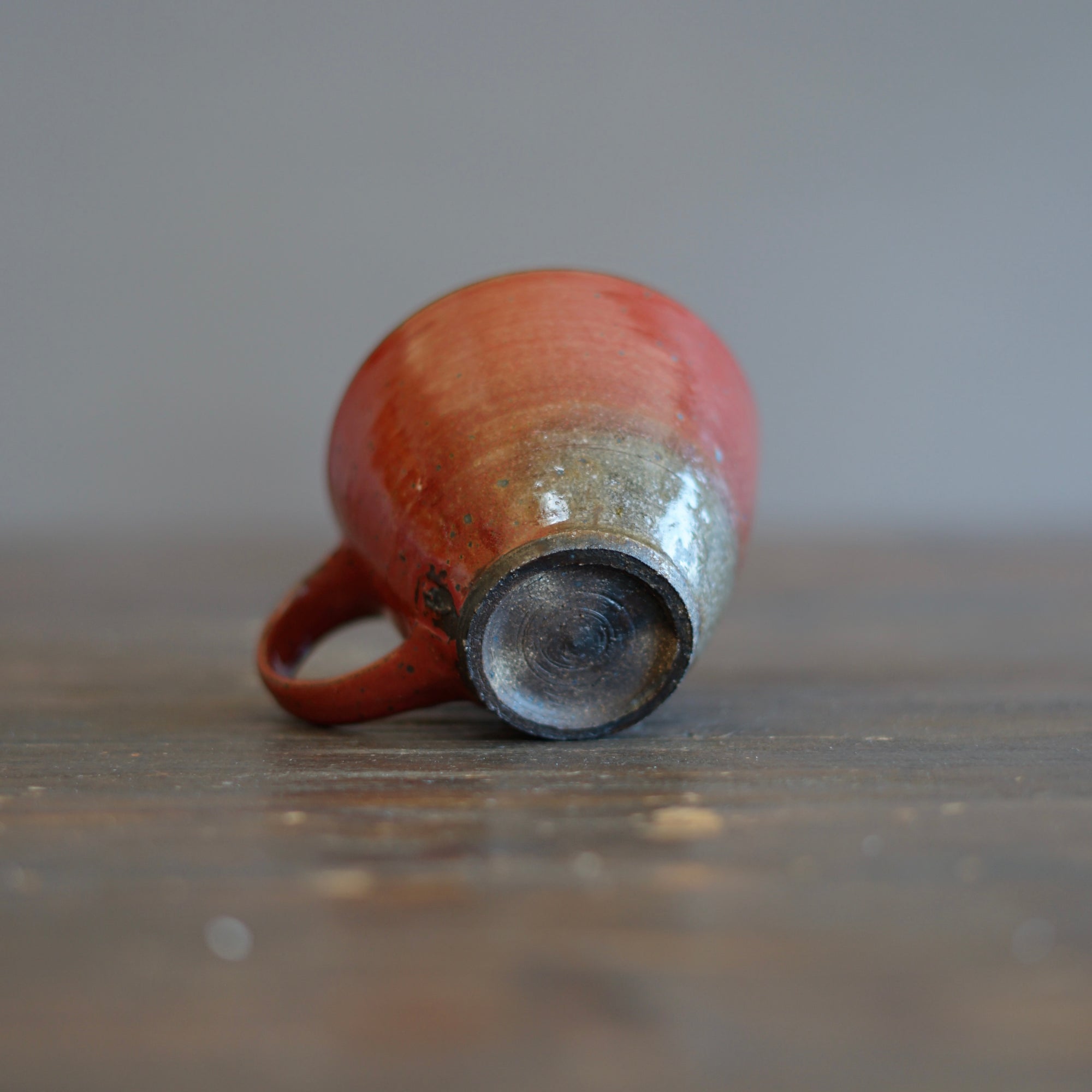Wood Fired Red Mug Cup #SY294B