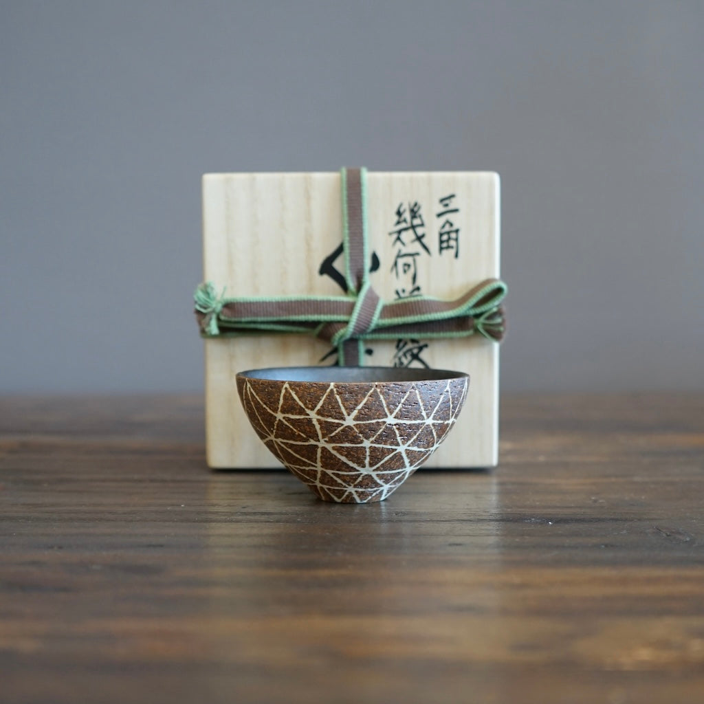 Geometric Inlay GUINOMI Sake Cup #OMT97AE