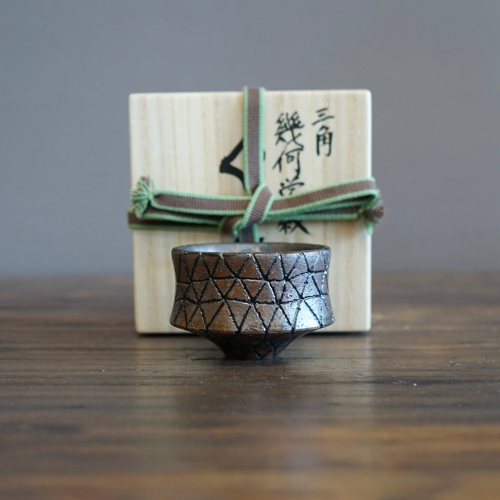 Geometric Inlay GUINOMI Sake Cup #OMT97BD