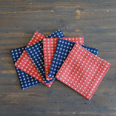 JUJISASHIKO Navy Cotton Coaster