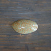 Brown Dots Small Oval Plate #LK831B