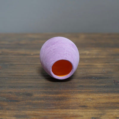 Lavender / Orange Mini Dino Vase #JT371G