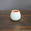 Robin's Egg / Orange Mini Dino Vase #JT371D