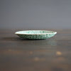 Green Dots Small Oval Plate #LK832C