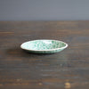 Green Dots Small Oval Plate #LK832C