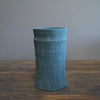 Slate Gray / Red Column Vase #JT369C