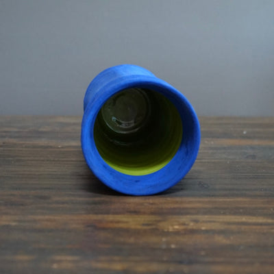 Blue / Green Column Vase #JT369E