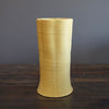 Yellow / Orange Fluted Flower Vase #JT368D