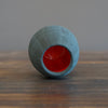 Mini Dino Vase Slate Gray / Red #JT343