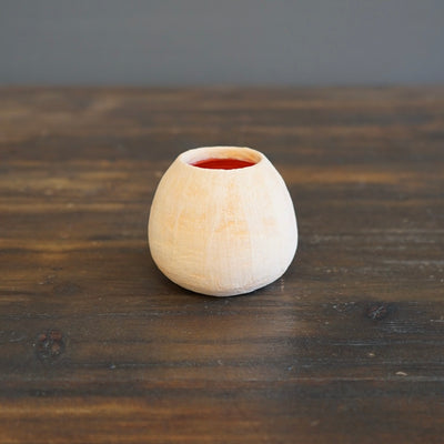 Mini Dino Vase Peach / Red #JT338