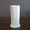 White / Red Fluted Flower Vase #JT368F