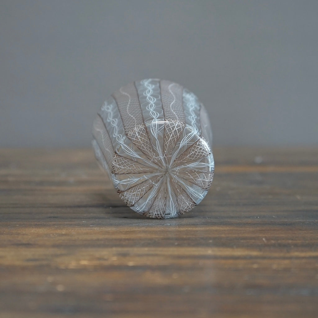 Gray Lace Glass Tumbler #U1F