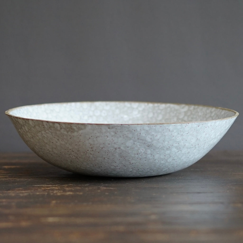 White Dots Large Serving Bowl #LK826C