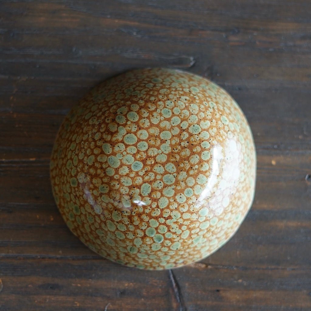 Brown Dots Fruit Bowl #LK827A