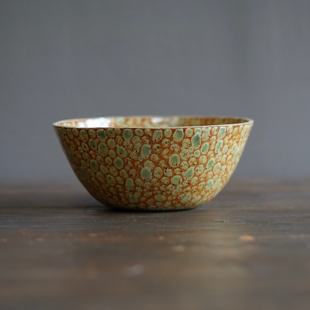 Brown Dots Fruit Bowl #LK829B