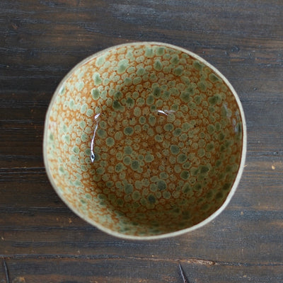 Brown Dots Fruit Bowl #LK829C