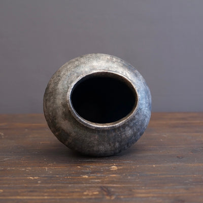 Silver / Blue Flower Vase #HT44