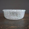 White Arabesque Murrini Container ( JIKIRO Sweets Server) #F9