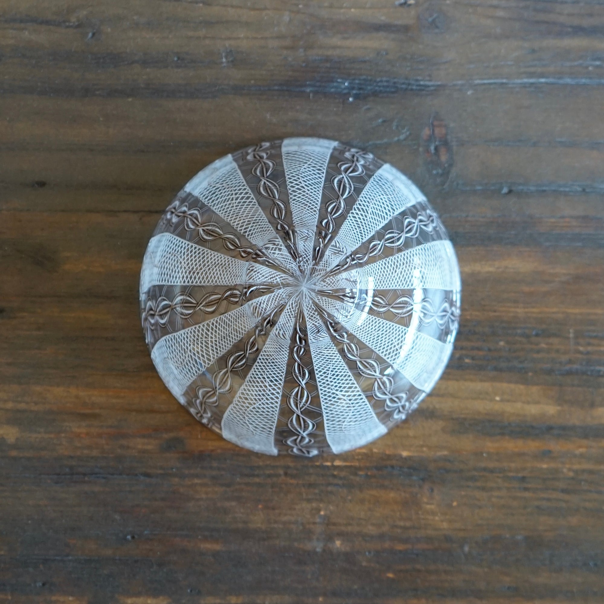 White Lace Glass Bowl #U5A