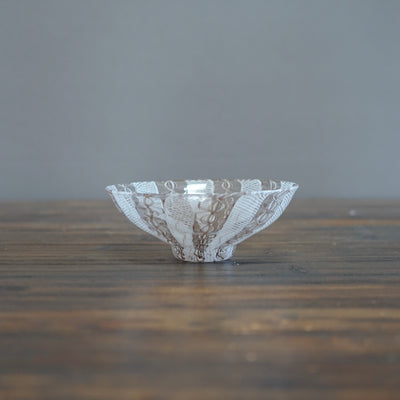 White Lace Glass Bowl #U5B