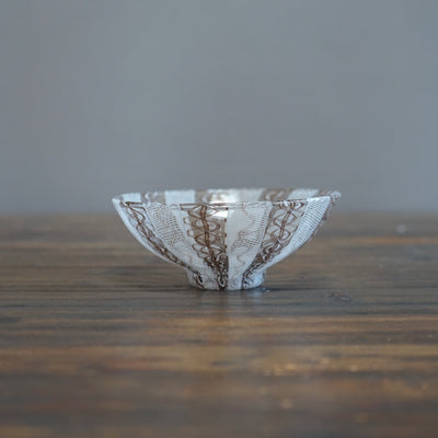 White Lace Glass Bowl #U5C