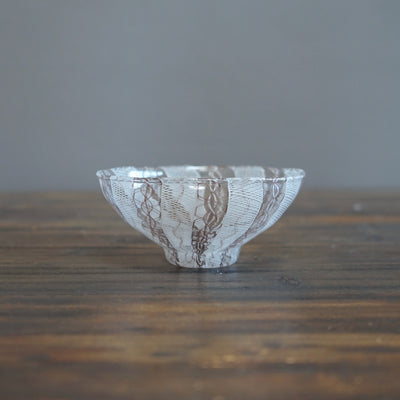 White Lace Glass Bowl #U5D