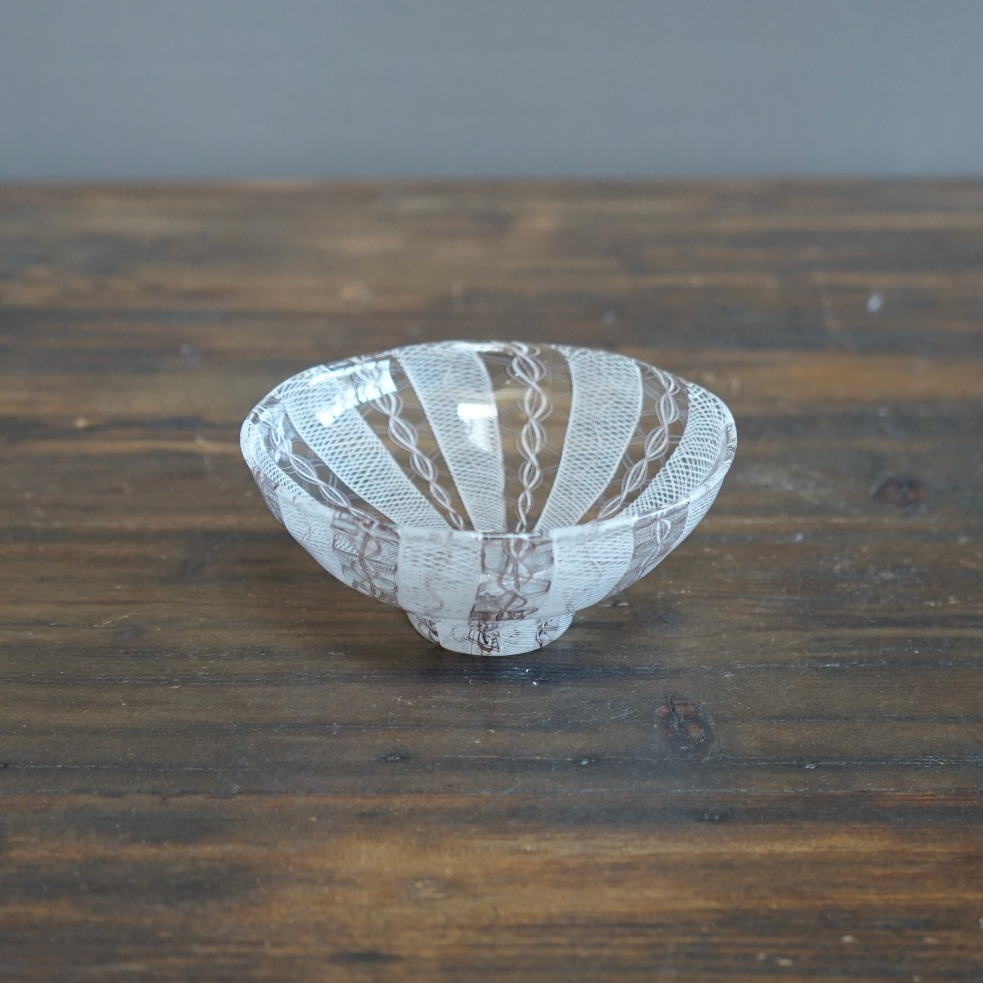 White Lace Glass Bowl #U5D