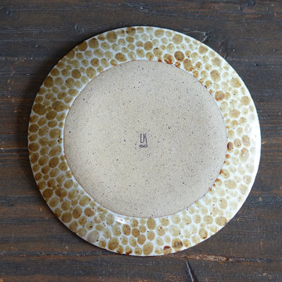 Yellow Dots Medium Plate #LK833G
