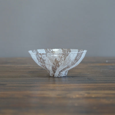 White Lace Glass Bowl #U4E