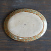 Brown Dots Oval Serving Plate #LK828A