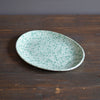 Green Dots Oval Serving Plate #LK828B