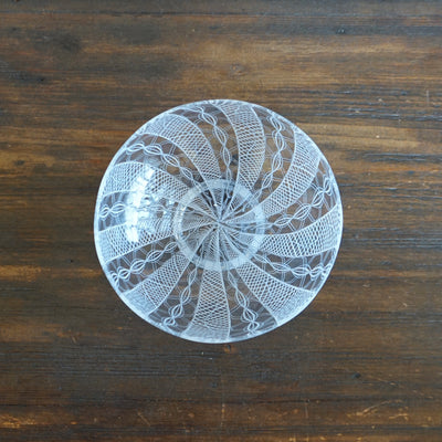 White Lace Glass Bowl #U4J