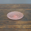 Red Glass Spiral Plate #U6D