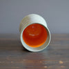 Olive / Orange Column Vase #JT397B