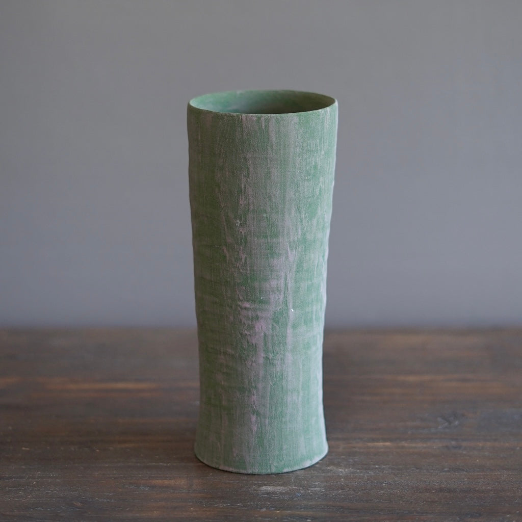 Green / Blue Flower Vase #JT394B