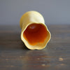 Yellow / Orange Fluted Flower Vase #JT395C