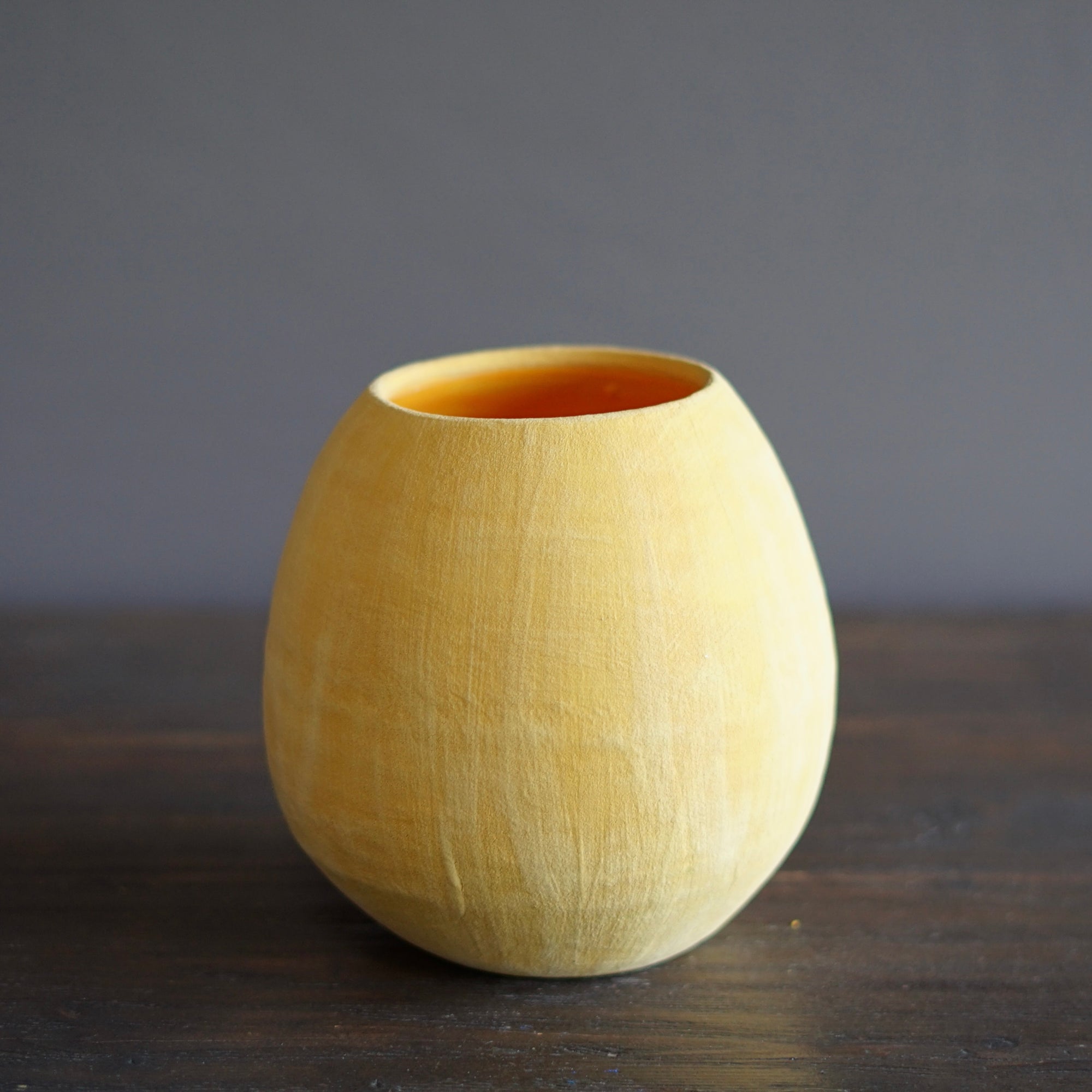 Yellow / Orange Dino Vase #JT387A