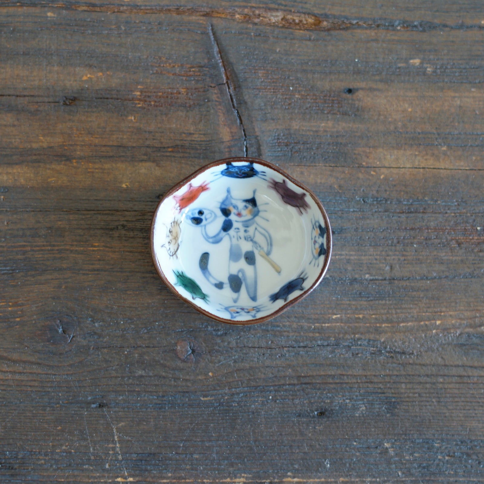 Cat Painter Tiny Plate #KY76V