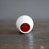 White / Red Mini Dino Vase #JT390A