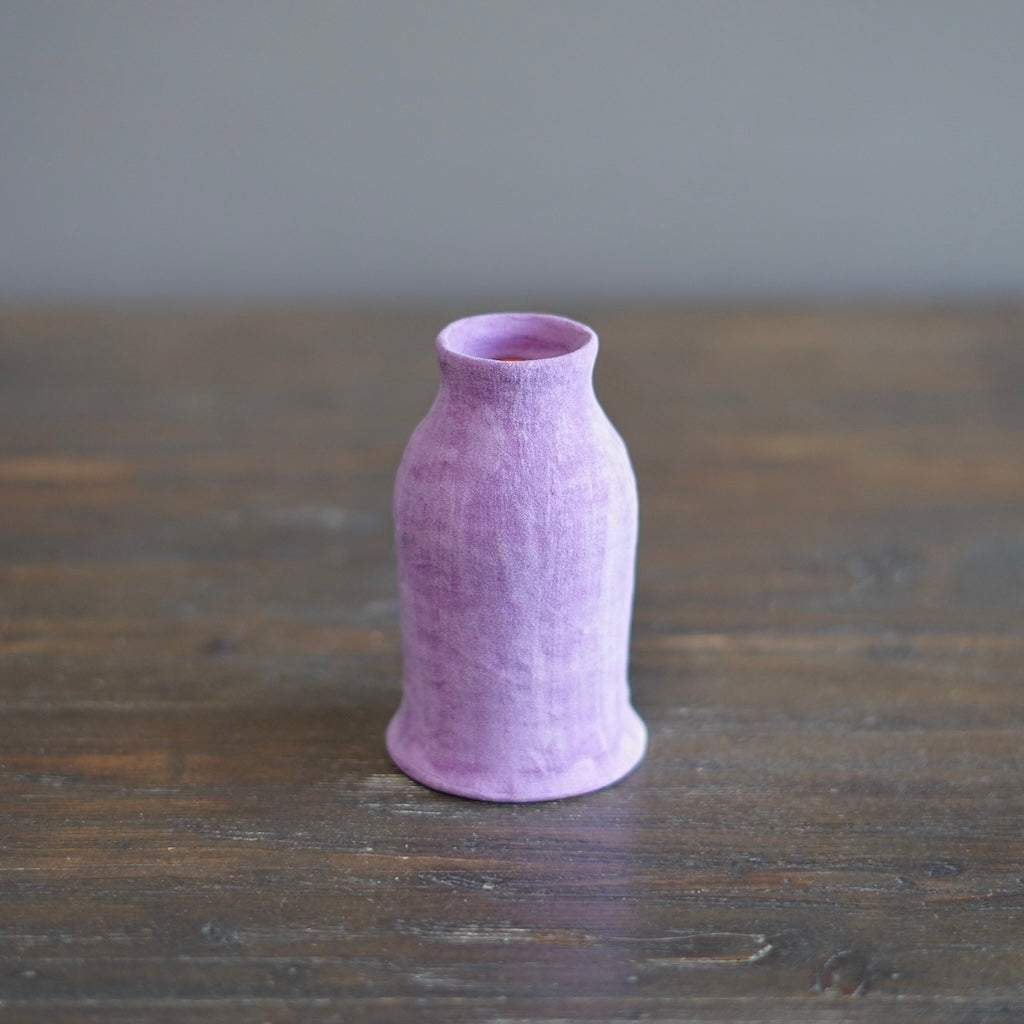 Lavender / Orange Mini Bottle Vase #JT392E