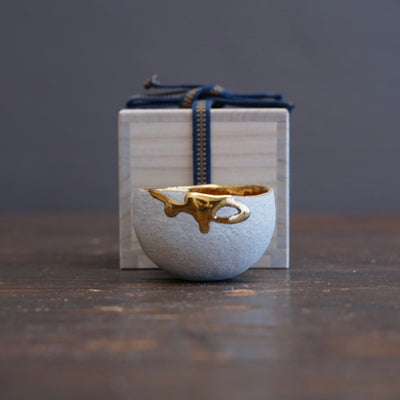 Gilded Round GUINIMI Sake Cup ##HT80