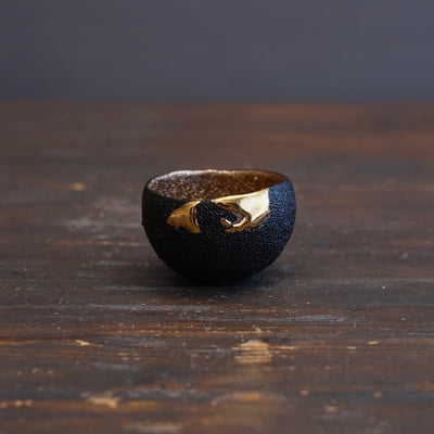 Gilded Round GUINIMI Sake Cup ##HT81