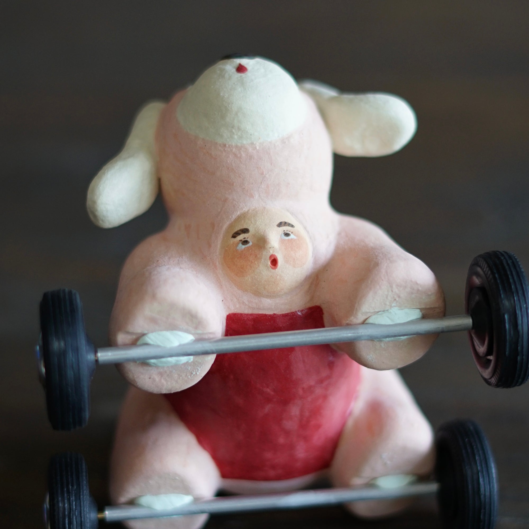 Pink Dog Mascot Four Wheeler #OKA4C