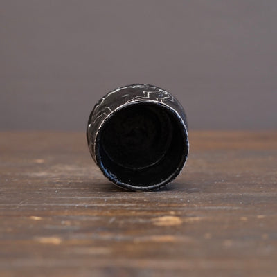 Silver Line Pattern GUINOMI Sake Cup #HT88