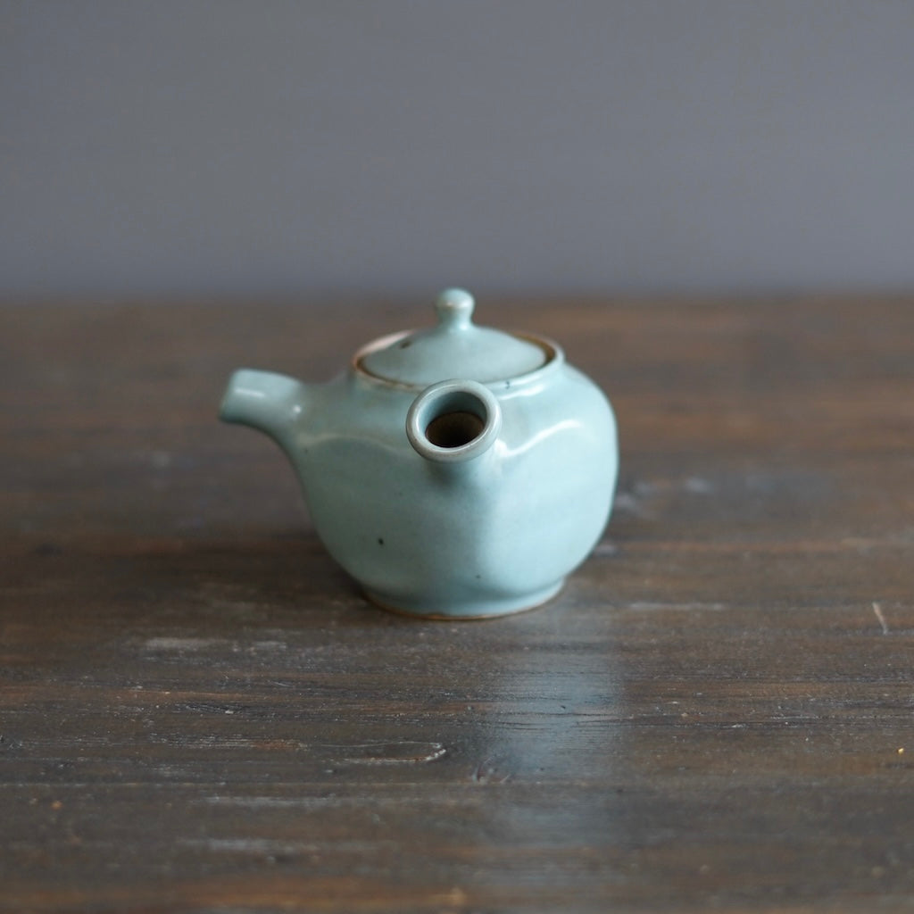 Blue Celadon Square KYUSU Teapot #OZP1B