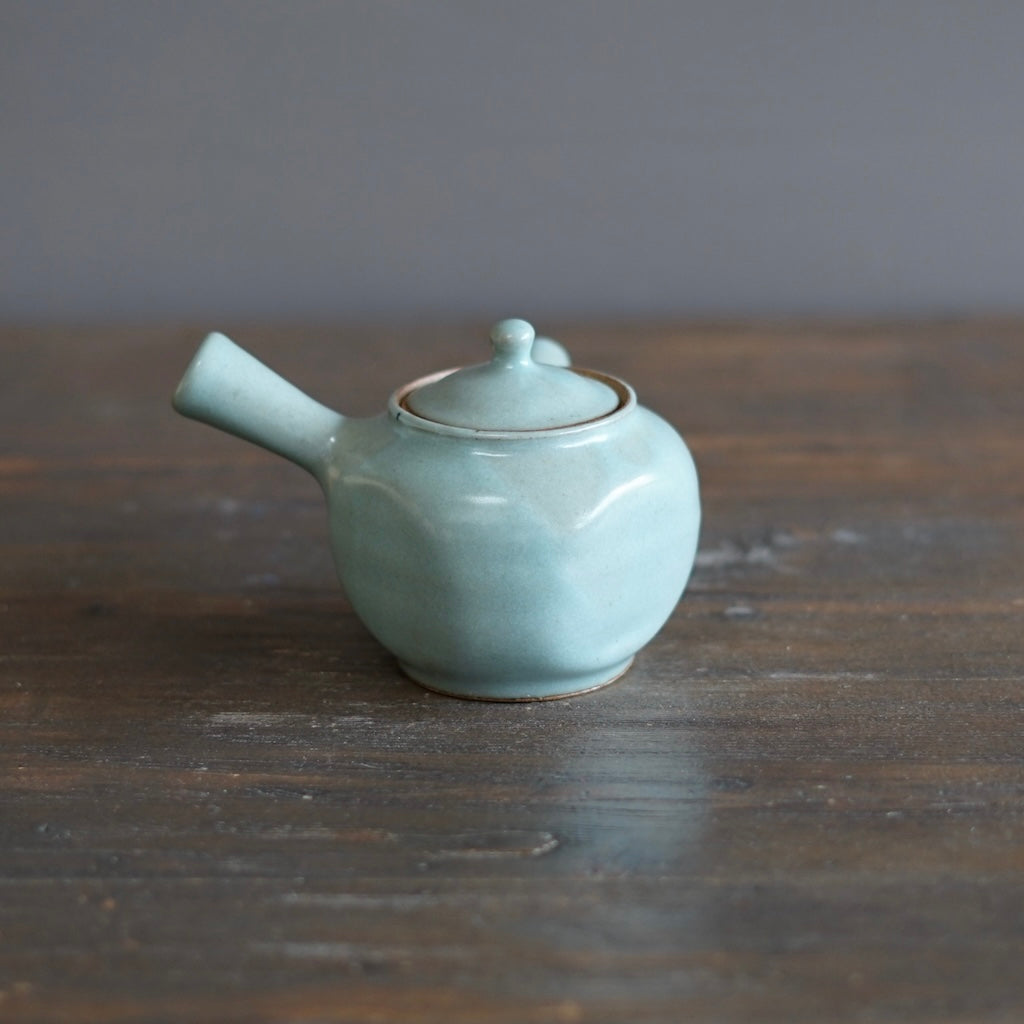 Blue Celadon Square KYUSU Teapot #OZP1B