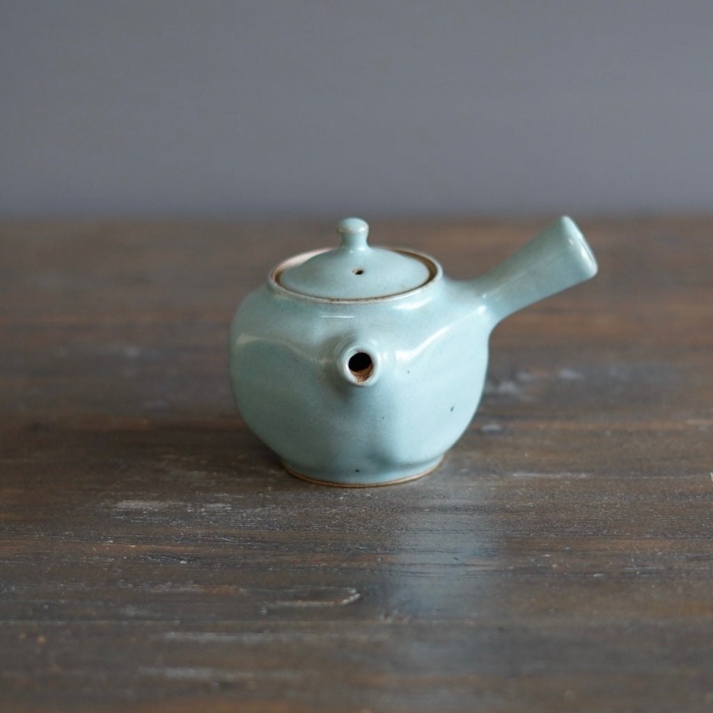 Blue Celadon Square KYUSU Teapot #OZP1B