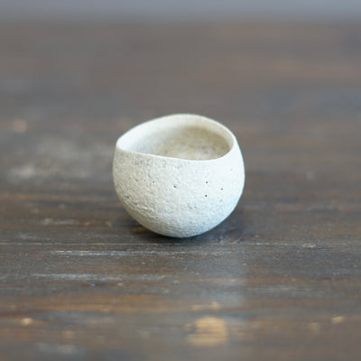 White GUINOMI Sake Cup #ZP1732