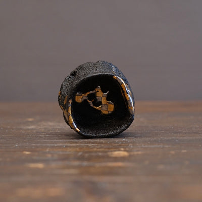 Gold / Silver Checker GUINOMI Sake Cup #HT97