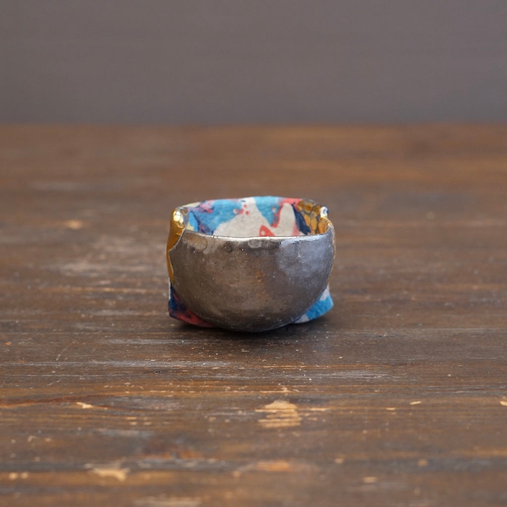 Spectrum and Platinum Half & Half Sake Cup #HT110